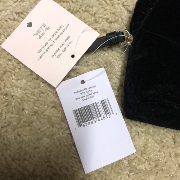 Kate Spade Velvet Cosmetic Bag - Picture 2 of 4